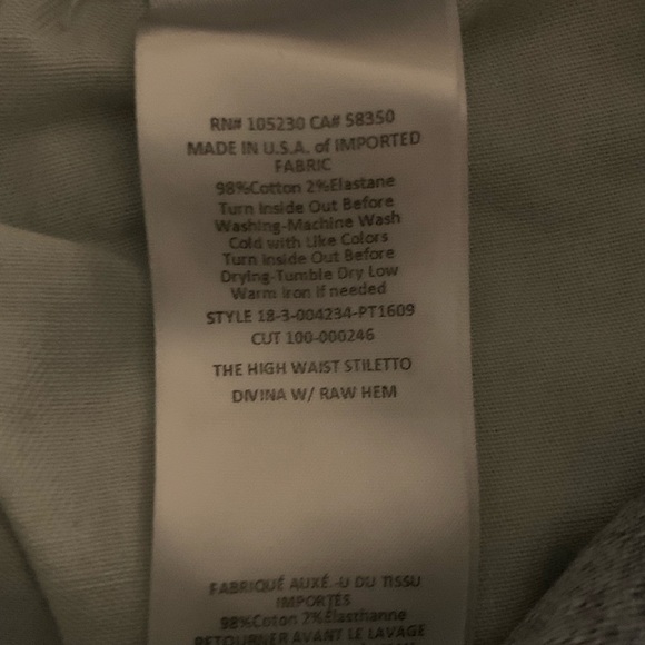 CURRENT ELLIOTT
The Stiletto High Waist Skinny Jeans - Picture 7 of 7